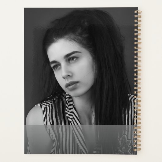 Modern 2 Photo Collage Personalized Planner (Achterkant)