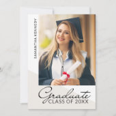 Modern 2 Photo Graduation Class of 2026  Aankondiging (Voorkant)