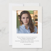 Modern 2 Photo Graduation Class of 2026  Aankondiging (Achterkant)