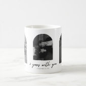 Modern 2 Year Anniversary Couple Photo Arch Koffiemok (Center)