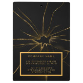 Modern 2in1 Professional Glass Visitekaartje & Klembord (Achterkant)