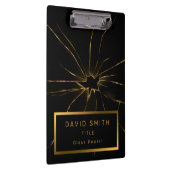 Modern 2in1 Professional Glass Visitekaartje & Klembord (Rechts)