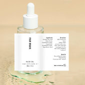 Modern 2oz Dropper Bottle Waterproof Label Voedselcontainer Etiket