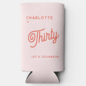 Modern 30 Dertig verjaardag Seltzer Blikjeskoeler (Voorkant)