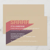 Modern 30ste verrassingsfeest. Volwassen 40e verja Kaart (Voorkant / Achterkant)