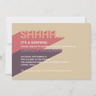 Modern 30ste verrassingsfeest. Volwassen 40e verja Kaart