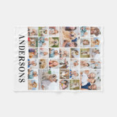 Modern 33 Fotocollage Gepersonaliseerde Afbeelding Fleece Deken (Voorkant (Horizontaal))