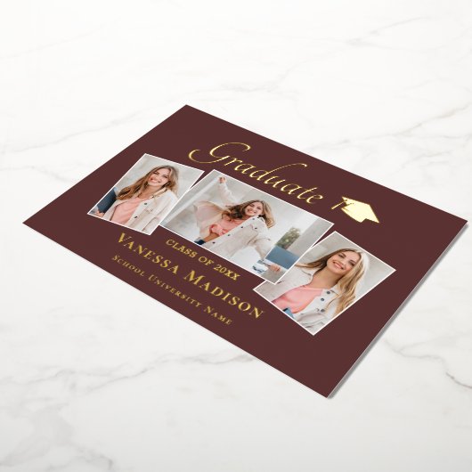 Modern | 3 Aankondiging van het Afstuderen Foto Fo (Gedraaid)