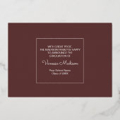 Modern | 3 Aankondiging van het Afstuderen Foto Fo (Achterkant)