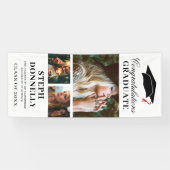 Modern 3 Afbeelding Graduation Party Spandoek (Horizontaal)