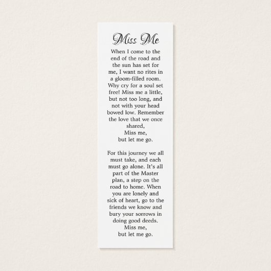 Modern 3 Afbeelding Memorial Funeral Prayer Bladwi Mini Visitekaartjes (Achterkant)