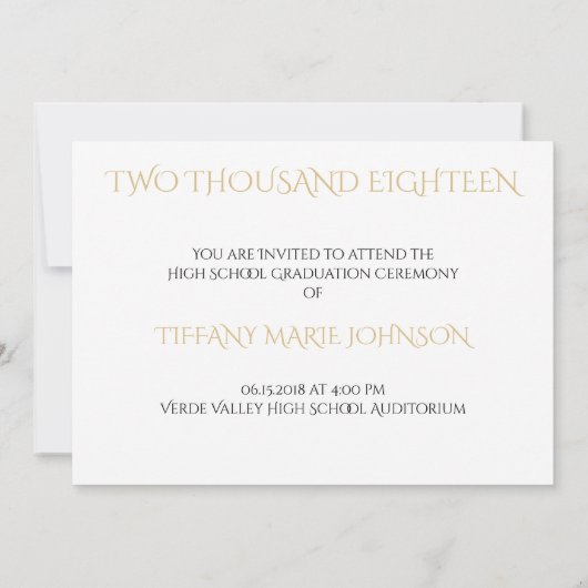 Modern 3 Afstuderen met minimalistische fotosjablo Kaart (Achterkant)