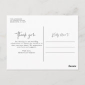 Modern 3 Collage Weddenschap met foto's Hartelijk  Briefkaart (Achterkant)