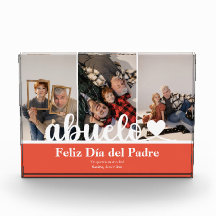 Modern 3 Foto Abuelo Dia del Padre Photo Block