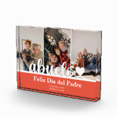 Modern 3 Foto Abuelo Dia del Padre Photo Block (Rechts)