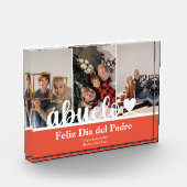 Modern 3 Foto Abuelo Dia del Padre Photo Block (Links)