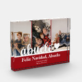 Modern 3 Foto Abuelo Feliz Navidad Photo Block (Links)
