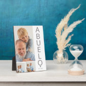 Modern 3 Foto Abuelo Plaque Fotoplaat (Zijkant)