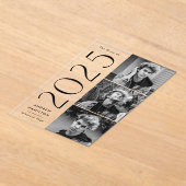 Modern 3 foto acryl Afstuderen aankondiging (Laagn)