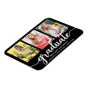 Modern 3 Foto Afstuderen Aankondiging B Magneet (Linkerzijde)