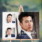 Modern 3 Foto Afstuderen Acryl Bord (Neutraal)