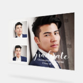 Modern 3 Foto Afstuderen Acryl Bord (Hoek)