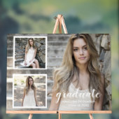 Modern 3 Foto Afstuderen Acryl Bord (Neutraal)