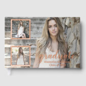 Modern 3 Foto Afstuderen Gastenboek (Voorkant)