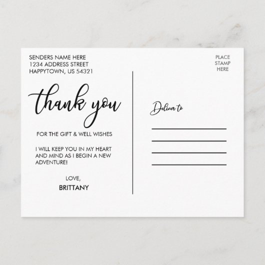 Modern 3 Foto Afstuderen Love and Bedankt Aankondigingskaart (Achterkant)