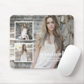 Modern 3 Foto Afstuderen Muismat (Met muis)