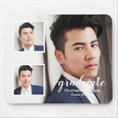 Modern 3 Foto Afstuderen Muismat (Voorkant)