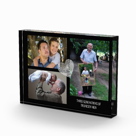 Modern 3 Foto Collage 3 Generaties Familie (Rechts)