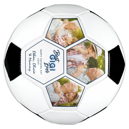 Modern 3 Foto Collage Best Gigi Ever Voetbal (Gedraaid)