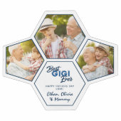 Modern 3 Foto Collage Best Gigi Ever Voetbal (Enkel)