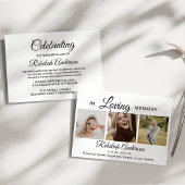 Modern 3 Foto Collage Funeral Aankondiging