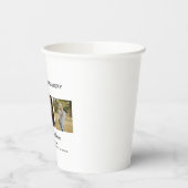 Modern 3 Foto Collage Funeral Papieren Bekers (Links)