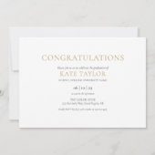 Modern 3 Foto Collage Graduation Party Invitation Kaart (Achterkant)