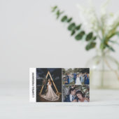 Modern 3 Foto Collage Professional Fotograaf Visitekaartje (Staand voorkant)