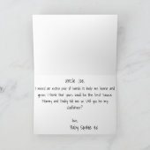 Modern 3 foto Godfather voorstel Kaart (Binnen)