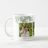 Modern 3 foto groen koffiemok (Links)