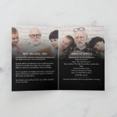 Modern 3-foto-herdenkingsprogramma voor een uitvaa programma (Binnen)