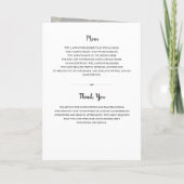 Modern 3 foto in het liefdevol Memory Funeral Prog Programma (Achterkant)