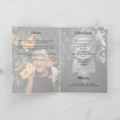 Modern 3 foto in het liefdevol Memory Funeral Prog Programma (Binnen)