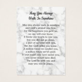 Modern 3 Foto Memorial Funeral Prayer Kaart (Achterkant)