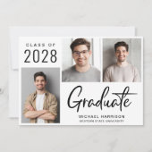 Modern 3 Fotogradatie Partij Kaart (Voorkant)