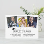 Modern 3 Fotogradatie Partij Kaart (Staand voorkant)