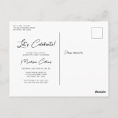 Modern 3 Fotogradatie Partij Uitnodiging (Achterkant)