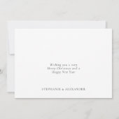 Modern 3 Foto's met vrolijke kerstKaart (Achterkant)