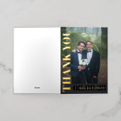 Modern 3 Foto's vieren het Life Funeral Programme Folie Wenskaart (Buiten Laag)