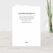 Modern 3 Foto's vieren het Life Funeral Programme Folie Wenskaart (Achterkant)